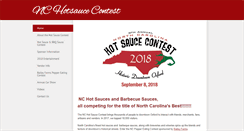 Desktop Screenshot of nchotsaucecontest.com